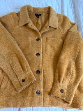 Tribal Golden Mustard Button-Front Utility Jacket